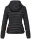 Marikoo Samtpfote leichte Damen Steppjacke Schwarz Größe S - Gr. 36