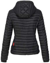 Marikoo Samtpfote lightweight ladies quilted jacket - Black-Gr.XXL
