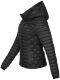 Marikoo Samtpfote leichte Damen Steppjacke Schwarz Größe XXL - Gr. 44