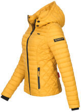 Marikoo Samtpfote leichte Damen Steppjacke Gelb Größe XS - Gr. 34