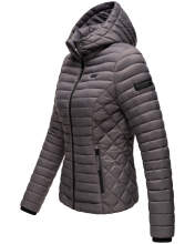Marikoo Samtpfote lightweight ladies quilted jacket Grau Größe XS - Gr. 34