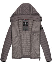 Marikoo Samtpfote lightweight ladies quilted jacket Grau Größe XS - Gr. 34