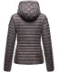 Marikoo Samtpfote leichte Damen Steppjacke Grau Größe XS - Gr. 34