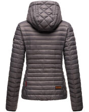 Marikoo Samtpfote leichte Damen Steppjacke Grau Größe S - Gr. 36