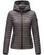 Marikoo Samtpfote lightweight ladies quilted jacket Grau Größe S - Gr. 36