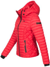 Marikoo Samtpfote leichte Damen Steppjacke Rot Größe XS - Gr. 34