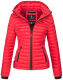 Marikoo Samtpfote leichte Damen Steppjacke Rot Größe XS - Gr. 34