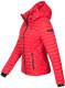 Marikoo Samtpfote lightweight ladies quilted jacket - Red-Gr.XS