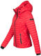 Marikoo Samtpfote leichte Damen Steppjacke Rot Größe XS - Gr. 34