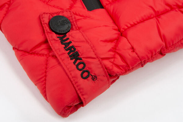 Marikoo Samtpfote leichte Damen Steppjacke Rot Größe S 36 - Main Image
