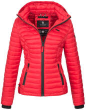 Marikoo Samtpfote lightweight ladies quilted jacket Rot...