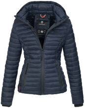 Marikoo Samtpfote leichte Damen Steppjacke Blau Größe XS - Gr. 34