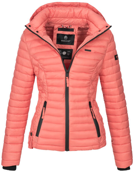 Marikoo Samtpfote lightweight ladies quilted jacket Coral Größe XS - Gr. 34