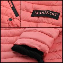 Marikoo Samtpfote lightweight ladies quilted jacket Coral Größe XS - Gr. 34