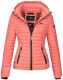 Marikoo Samtpfote lightweight ladies quilted jacket Coral Größe XS - Gr. 34