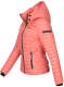 Marikoo Samtpfote lightweight ladies quilted jacket - Coral2-Gr.S