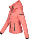 Marikoo Samtpfote leichte Damen Steppjacke Coral Größe S - Gr. 36