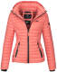 Marikoo Samtpfote lightweight ladies quilted jacket Coral Größe M - Gr. 38