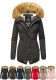 Marikoo Akira warme Damen Winterjacke mit Kapuze