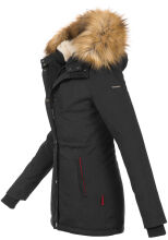 Marikoo Akira warme Damen Winterjacke mit Kapuze Schwarz Größe S - Gr. 36