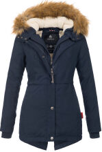 Marikoo Akira warme Damen Winterjacke mit Kapuze Navy...