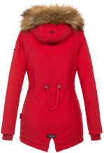 Marikoo Akira warme Damen Winterjacke mit Kapuze Rot Größe XS - Gr. 34