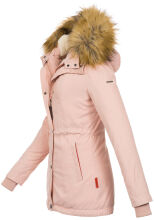 Marikoo Akira warme Damen Winterjacke mit Kapuze Rosa Größe XS - Gr. 34