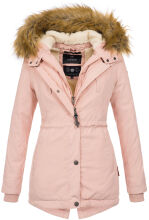 Marikoo Akira warme Damen Winterjacke mit Kapuze Rosa Größe S - Gr. 36