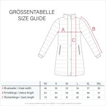 Marikoo Abendsternchen Damen Winterjacke gesteppt Schwarz Größe S - Gr. 36