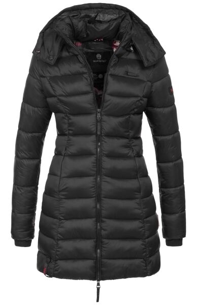 Marikoo Abendsternchen Damen Winterjacke gesteppt Schwarz Größe L - Gr. 40