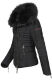 Navahoo Yuki ladies jacket with teddy fur Schwarz Größe XS - Gr. 34