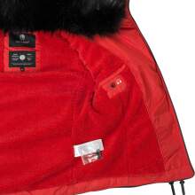 Navahoo Yuki ladies jacket with teddy fur Rot Größe L - Gr. 40