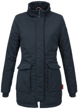 Navahoo Schneeengel Damen Winterjacke warm gefüttert mit Kapuze Navy Größe XS - Gr. 34