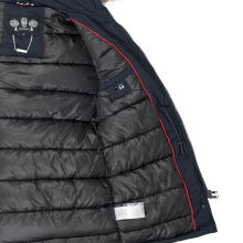 Navahoo Schneeengel Damen Winterjacke warm gefüttert mit Kapuze Navy Größe XS - Gr. 34