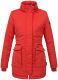 Navahoo Schneeengel Damen Winterjacke warm gefüttert mit Kapuze Rot Größe XS - Gr. 34