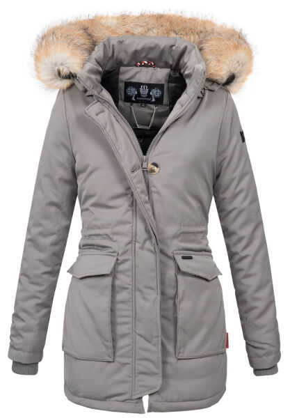 Navahoo Schneeengel ladies jacket with hood - Gray-Gr.XS