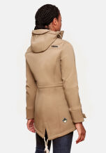 Marikoo Zimtzicke Damen lange Softshell Jacke