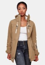 Marikoo Zimtzicke Damen lange Softshell Jacke