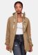 Marikoo Zimtzicke Damen lange Softshell Jacke