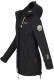 Marikoo Zimtzicke Damen lange Softshell Jacke B614 Schwarz Größe XS - Gr. 34
