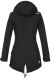 Marikoo Zimtzicke Damen lange Softshell Jacke B614 Schwarz Größe XS - Gr. 34