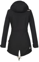 Marikoo Zimtzicke Damen lange Softshell Jacke B614 Schwarz Größe S - Gr. 36