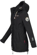 Marikoo Zimtzicke ladies long softshell jacket - Schwarz-Gr.M