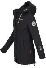 Marikoo Zimtzicke Damen lange Softshell Jacke B614 Schwarz Größe XL - Gr. 42