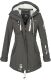 Marikoo Zimtzicke ladies long softshell jacket - Dunkelgrau-Gr.XS