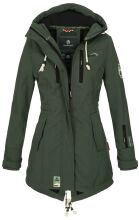 Marikoo Zimtzicke Damen lange Softshell Jacke B614...