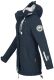 Marikoo Zimtzicke Damen lange Softshell Jacke B614 Navy Größe XL - Gr. 42