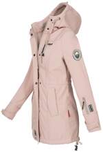 Marikoo Zimtzicke Damen lange Softshell Jacke B614 Rosa Größe XS - Gr. 34