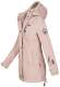 Marikoo Zimtzicke Damen lange Softshell Jacke B614 Rosa Größe L - Gr. 40