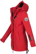 Marikoo Zimtzicke Damen lange Softshell Jacke B614 Rot Größe XS - Gr. 34